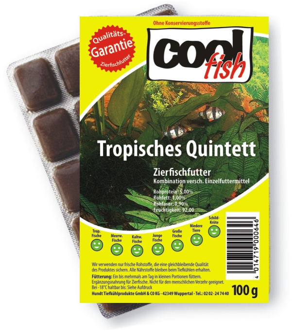cool fish Tropisches Quintett - Blister 100g