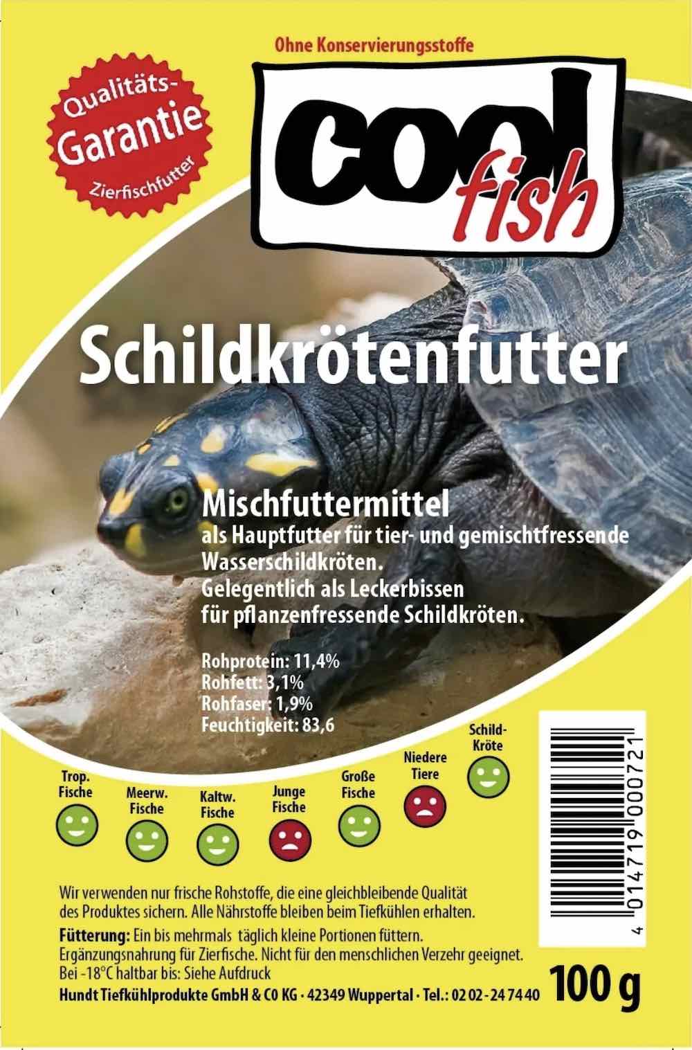 cool fish Schildkrötenfutter - Blister