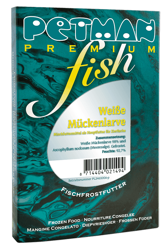 NEU: Petman fish Weiße Mückenlarve-Knoblauch Blister